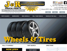 Tablet Screenshot of jandrtruckparts.com